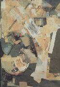 Kurt Schwitters Picture of Spatial Growths-Picture with Two Small Dogs (nn03) oil painting picture wholesale